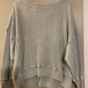 American Eagle Outfitters Textured Gray Sweater